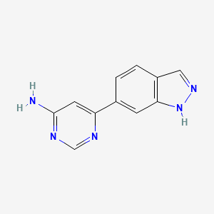 6-(1H-Indazol-6-yl)pyrimidin-4-amine