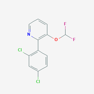 2-(2,4-Dichlorophenyl)-3-(difluoromethoxy)pyridine