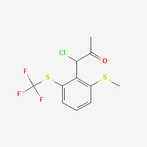 1-Chloro-1-(2-(methylthio)-6-(trifluoromethylthio)phenyl)propan-2-one