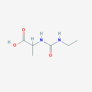 molecular formula C6H12N2O3 B15383910 2-[(Ethylcarbamoyl)amino]propanoic acid 