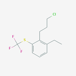 1-(3-Chloropropyl)-2-ethyl-6-(trifluoromethylthio)benzene