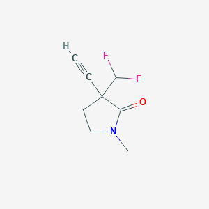 3-(Difluoromethyl)-3-ethynyl-1-methyl-pyrrolidin-2-one