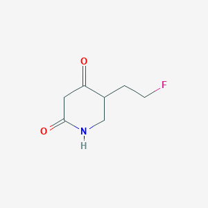 5-(2-Fluoroethyl)piperidine-2,4-dione