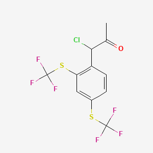 1-(2,4-Bis(trifluoromethylthio)phenyl)-1-chloropropan-2-one