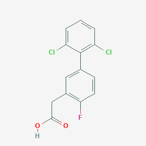 (2',6'-Dichloro-4-fluoro-biphenyl-3-yl)-acetic acid