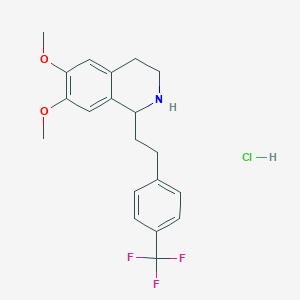 (S)-6,7-Dimethoxy-1-(4-(trifluoromethyl)phenethyl)-1,2,3,4-tetrahydroisoquinoline hydrochloride