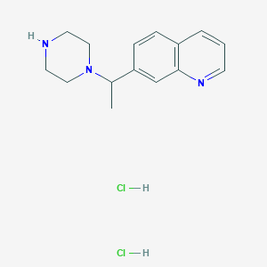 7-(1-(Piperazin-1-YL)ethyl)quinoline 2hcl