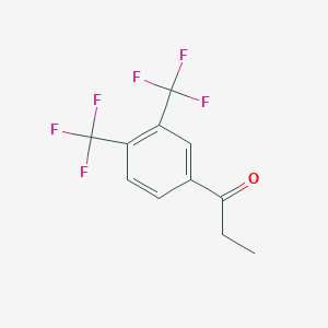 1-(3,4-Bis(trifluoromethyl)phenyl)propan-1-one