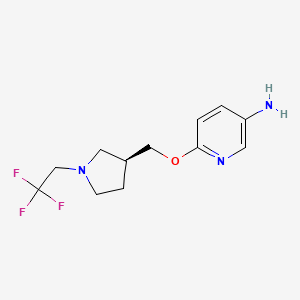 (S)-6-((1-(2,2,2-Trifluoroethyl)pyrrolidin-3-yl)methoxy)pyridin-3-amine