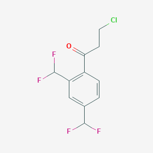 1-(2,4-Bis(difluoromethyl)phenyl)-3-chloropropan-1-one