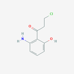 1-(2-Amino-6-hydroxyphenyl)-3-chloropropan-1-one