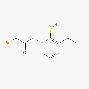 1-Bromo-3-(3-ethyl-2-mercaptophenyl)propan-2-one