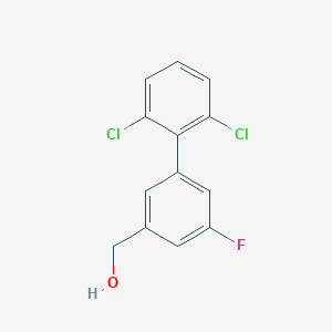 molecular formula C13H9Cl2FO B15384387 (2',6'-Dichloro-5-fluoro-biphenyl-3-yl)-methanol 