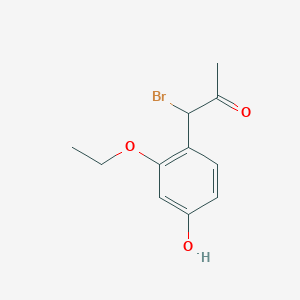 1-Bromo-1-(2-ethoxy-4-hydroxyphenyl)propan-2-one