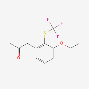 1-(3-Ethoxy-2-(trifluoromethylthio)phenyl)propan-2-one