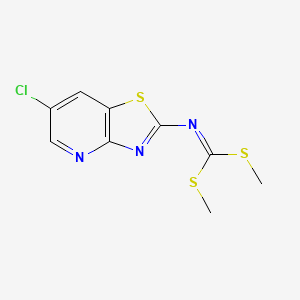 Carbonimidodithioic acid,n-(6-chlorothiazolo[4,5-b]pyridin-2-yl)-,dimethyl ester