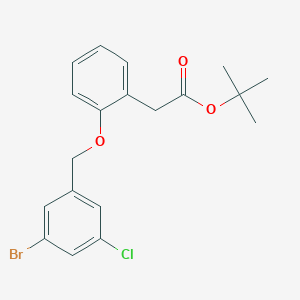 Tert-butyl 2-(2-((3-bromo-5-chlorobenzyl)oxy)phenyl)acetate