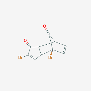 molecular formula C10H6Br2O2 B15384646 (7S)-4,7-dibromotricyclo[5.2.1.02,6]deca-4,8-diene-3,10-dione 