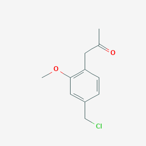 1-(4-(Chloromethyl)-2-methoxyphenyl)propan-2-one