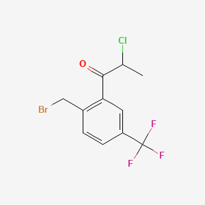 1-(2-(Bromomethyl)-5-(trifluoromethyl)phenyl)-2-chloropropan-1-one