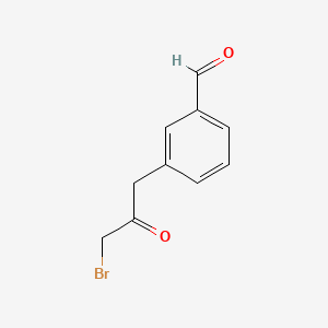 1-Bromo-3-(3-formylphenyl)propan-2-one