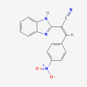 2-(1H-Benzo[d]imidazol-2-yl)-3-(4-nitrophenyl)acrylonitrile