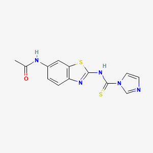 N-(2-(1H-imidazole-1-carbothioamido)benzo[d]thiazol-6-yl)acetamide