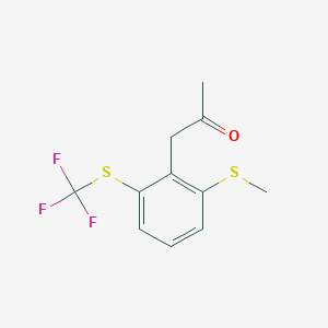 1-(2-(Methylthio)-6-(trifluoromethylthio)phenyl)propan-2-one