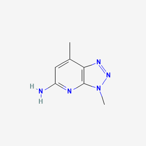 molecular formula C7H9N5 B15384805 3,7-dimethyl-3H-[1,2,3]triazolo[4,5-b]pyridin-5-amine 