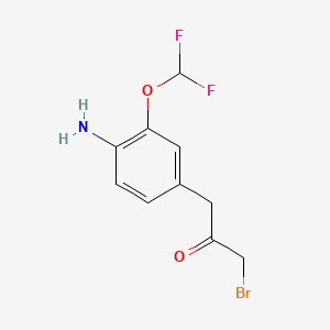 1-(4-Amino-3-(difluoromethoxy)phenyl)-3-bromopropan-2-one