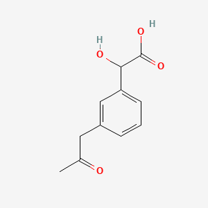 molecular formula C11H12O4 B15384838 1-(3-(Carboxy(hydroxy)methyl)phenyl)propan-2-one 