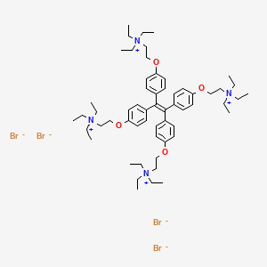 molecular formula C58H92Br4N4O4 B15384879 1,1,2,2-Tetrakis[4-(2-triethylammonioethoxy)phenyl]ethene tetrabromide 