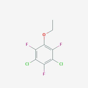 molecular formula C8H5Cl2F3O B15384904 1,3-Dichloro-5-ethoxy-2,4,6-trifluorobenzene 