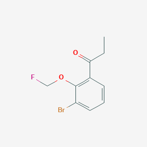 1-(3-Bromo-2-(fluoromethoxy)phenyl)propan-1-one