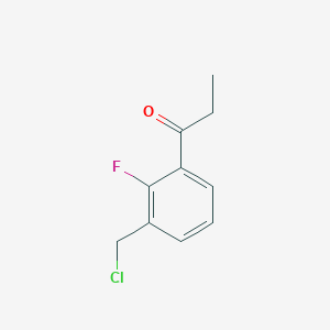 1-(3-(Chloromethyl)-2-fluorophenyl)propan-1-one