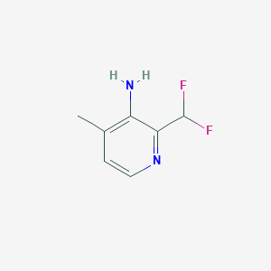 molecular formula C7H8F2N2 B15384956 2-(Difluoromethyl)-4-methylpyridin-3-amine 