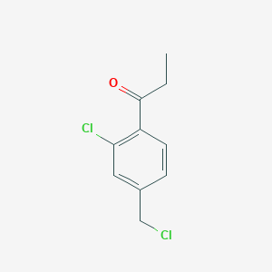 1-(2-Chloro-4-(chloromethyl)phenyl)propan-1-one