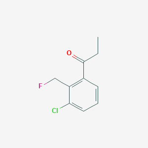 1-(3-Chloro-2-(fluoromethyl)phenyl)propan-1-one