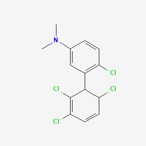 [4-Chloro-3-(2,3,6-trichlorocyclohexa-2,4-dienyl)-phenyl]-dimethyl-amine