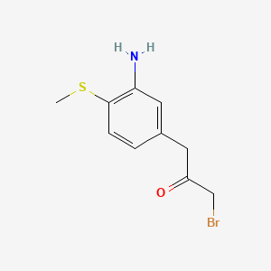 1-(3-Amino-4-(methylthio)phenyl)-3-bromopropan-2-one