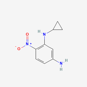 molecular formula C9H11N3O2 B15385342 N1-cyclopropyl-6-nitrobenzene-1,3-diamine 