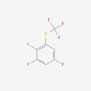 1,2-Diiodo-5-fluoro-3-(trifluoromethylthio)benzene