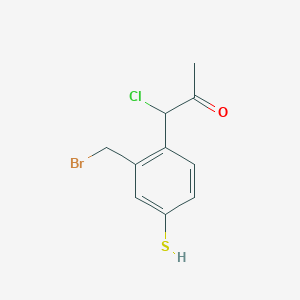 1-(2-(Bromomethyl)-4-mercaptophenyl)-1-chloropropan-2-one