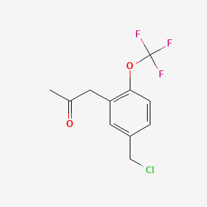 1-(5-(Chloromethyl)-2-(trifluoromethoxy)phenyl)propan-2-one