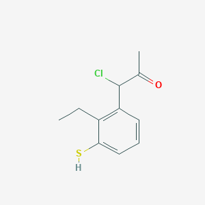 1-Chloro-1-(2-ethyl-3-mercaptophenyl)propan-2-one