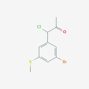 1-(3-Bromo-5-(methylthio)phenyl)-1-chloropropan-2-one