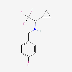 (S)-1-Cyclopropyl-2,2,2-trifluoro-N-(4-fluorobenzyl)ethanamine