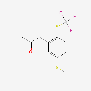 1-(5-(Methylthio)-2-(trifluoromethylthio)phenyl)propan-2-one