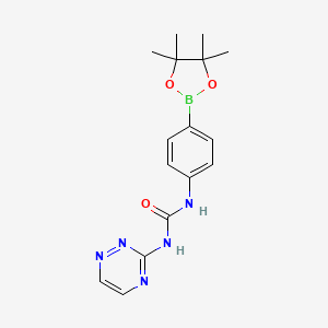 1-(4-(4,4,5,5-Tetramethyl-1,3,2-dioxaborolan-2-yl)phenyl)-3-(1,2,4-triazin-3-yl)urea