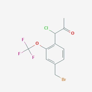 1-(4-(Bromomethyl)-2-(trifluoromethoxy)phenyl)-1-chloropropan-2-one